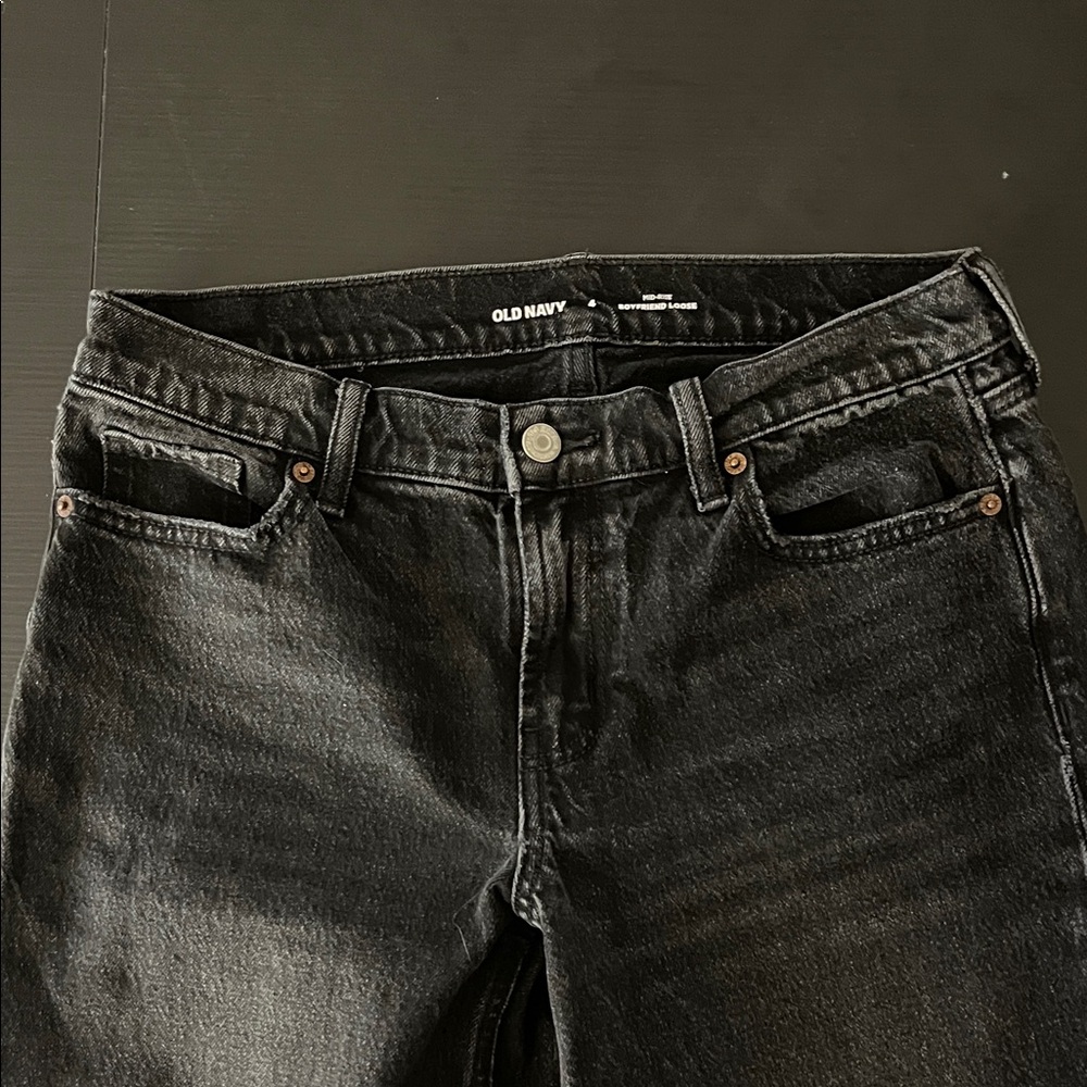 Old Navy black boyfriend loose size 4